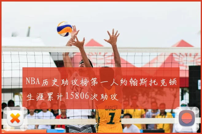 NBA历史助攻榜第一人约翰斯托克顿生涯累计15806次助攻