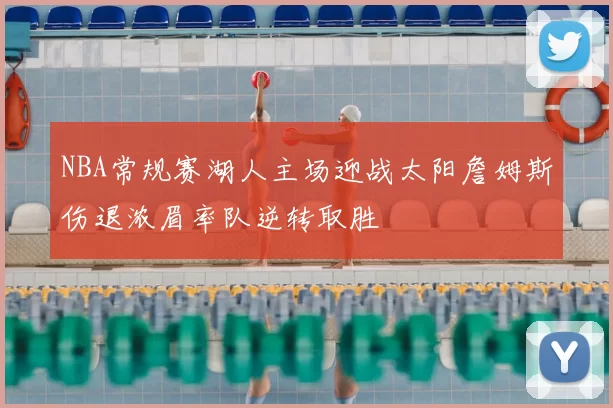 NBA常规赛湖人主场迎战太阳詹姆斯伤退浓眉率队逆转取胜